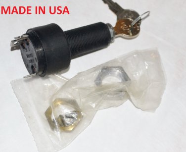 IGNITION STARTER SWITCH & KEYS CAR TRUCK FARM INDUSTRIAL 3 TERMINAL 12VOLT 15AMP