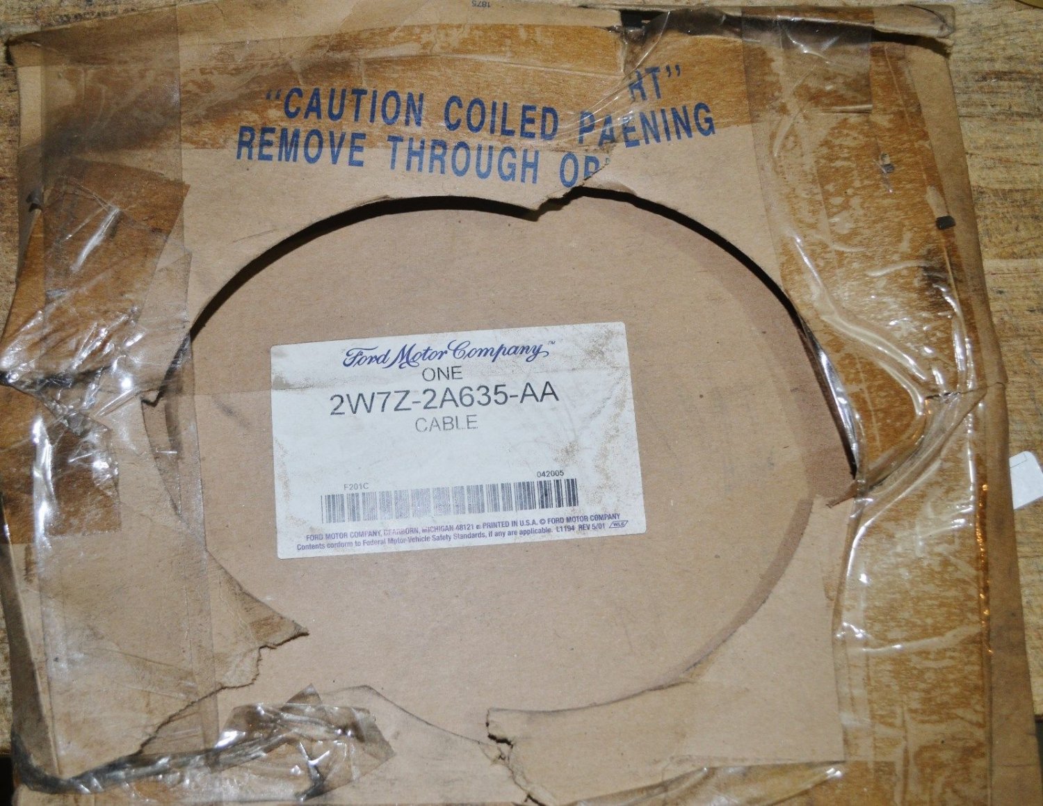 PARKING BRAKE CABLE REAR LEFT 2002 Ford Crown Victoria Mercury Grand