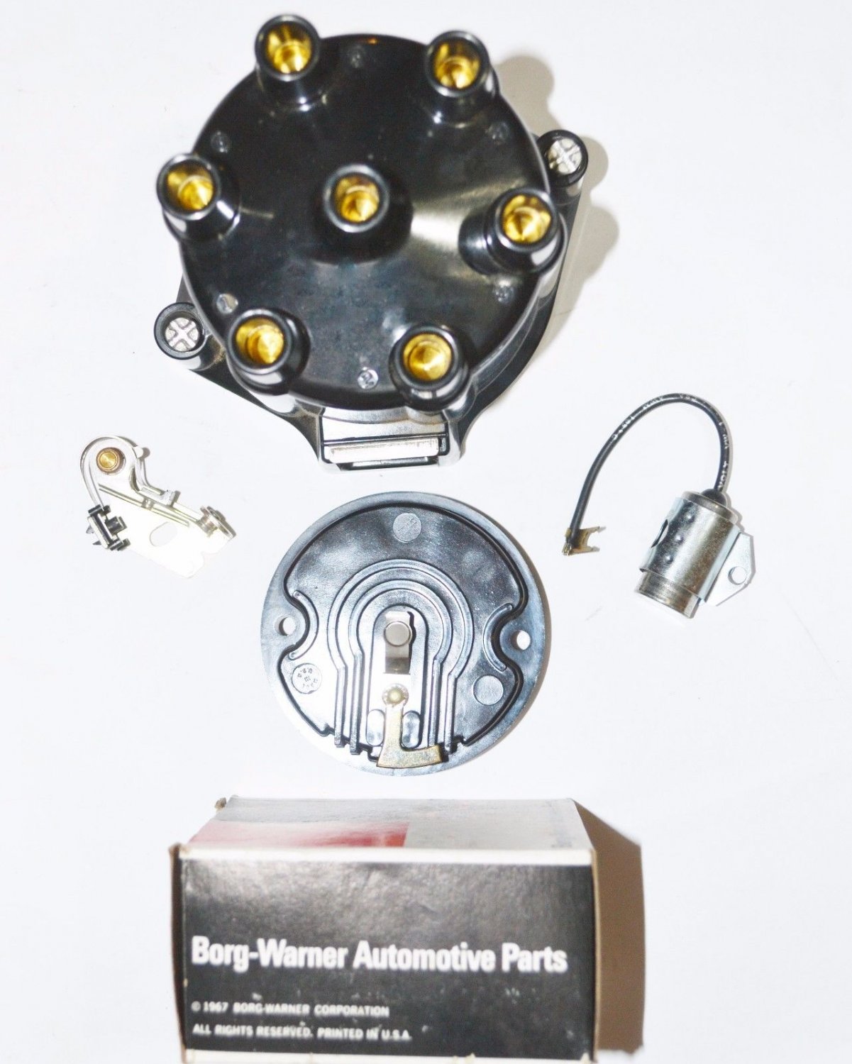 Distributor Cap Rotor Points Condenser BUICK 198 225 JEEP 225