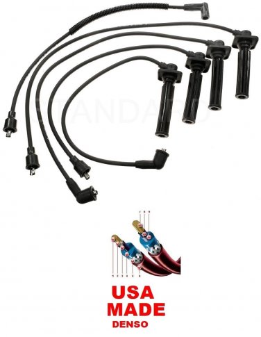 Spark Plug Wires FORD PROBE MAZDA 626 MAZDA MX-6 2.0L DENSO 671-4233 USA MADE