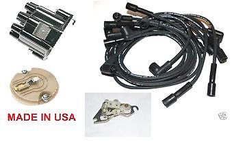 CAP ROTOR POINTS CONDENSER WIRES AMC BUICK CHEVROLET CADILLAC OLDSMOBILE PONTIAC