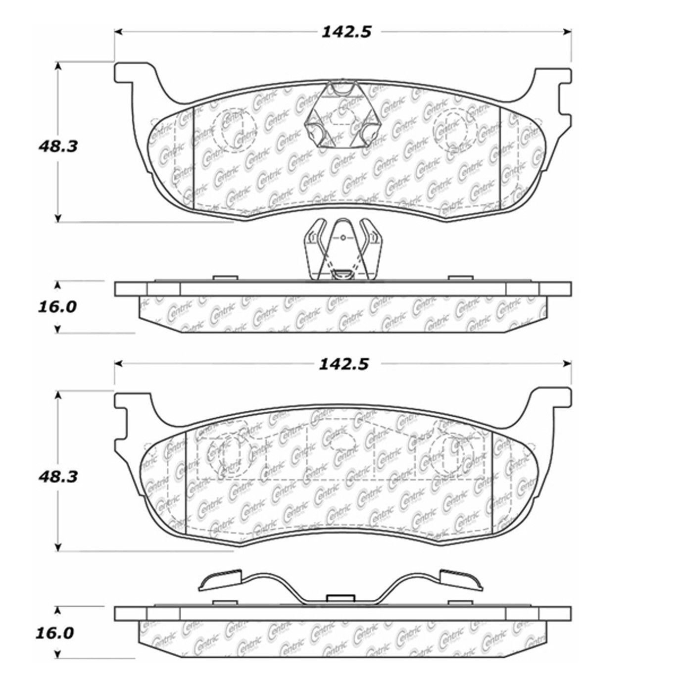 Rear Brake Pads FORD F150 F250 F350 EXPEDITION LINCOLN NAVIGATOR TOWN CAR