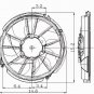 Cooling Fan FORD TAURUS 1996-2007 MERCURY SABLE 2005 2004 2003 2002 2001 2000-97