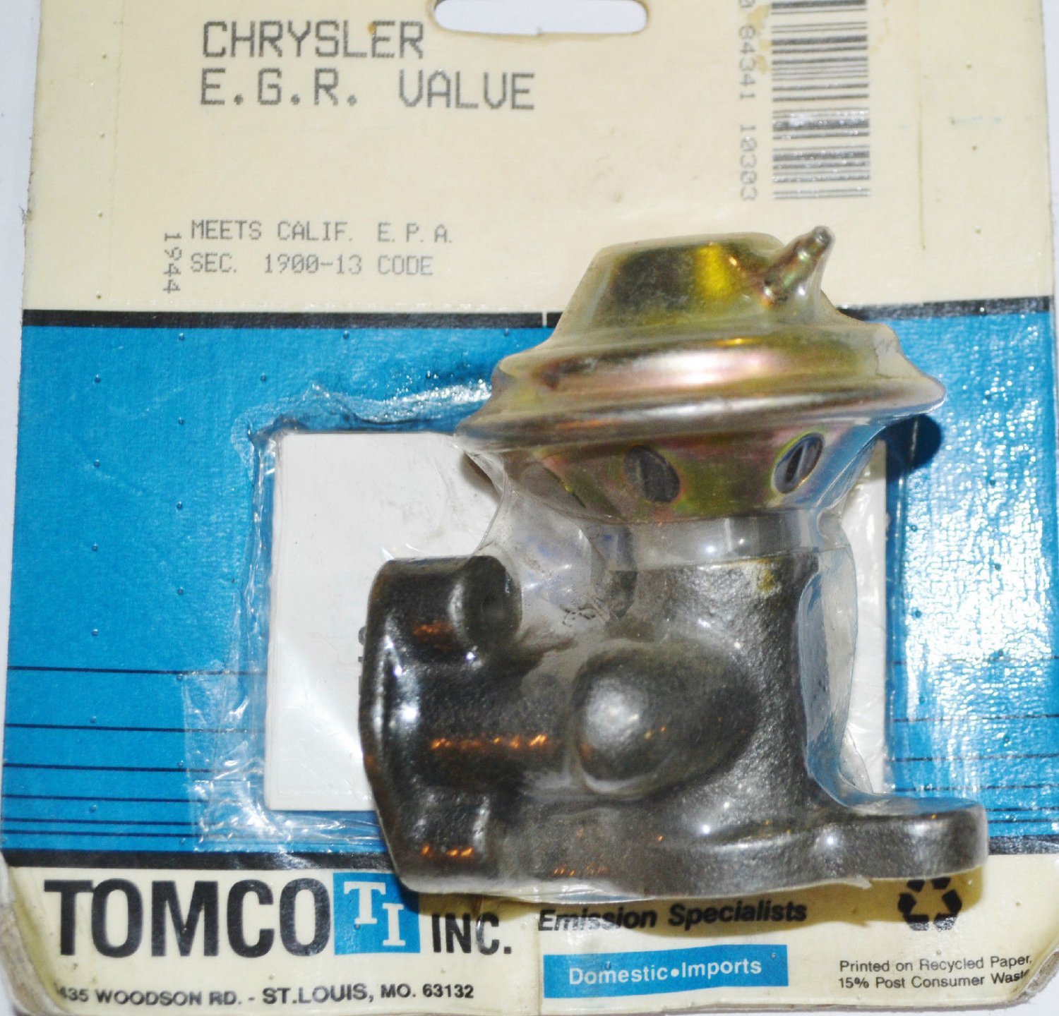 EGR VALVE Chrysler Laser LeBaron Dodge 600 Aries Charger Daytona Lancer Plymouth