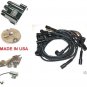 1967 CADILLAC DISTRIBUTOR CAP ROTOR POINTS CONDENSER SPARK PLUGS & PLUG WIRE SET