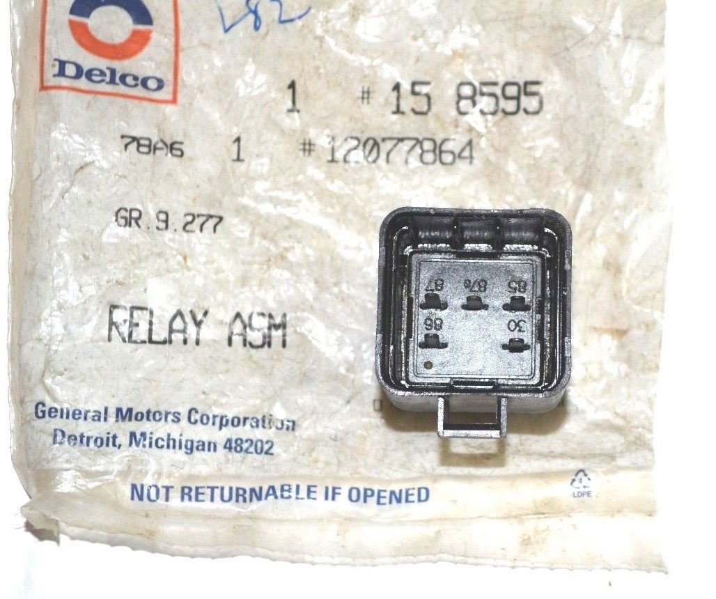 DELCO RELAY BUICK CADILLAC CHEVROLET GMC HUMMER ISUZU OLDSMOBILE PONTIAC SATURN
