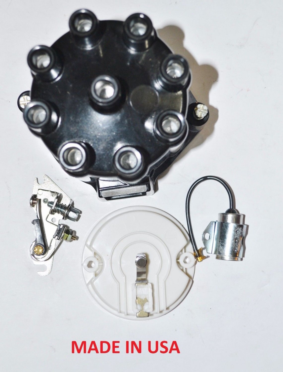 DISTRIBUTOR CAP ROTOR POINTSCONDENSER OMC CRUSADER 12528 MERCRUISER 33708