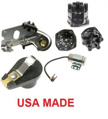 DISTRIBUTOR CAP ROTOR POINTS CONDENSER AMC BUICK CHEVROLET OLDSMOBILE PONTIAC