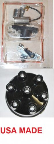 DISTRIBUTOR CAP ROTOR POINTS CONDENSER MUSTANG 1966 1967 1968 1969 1970 1971-72