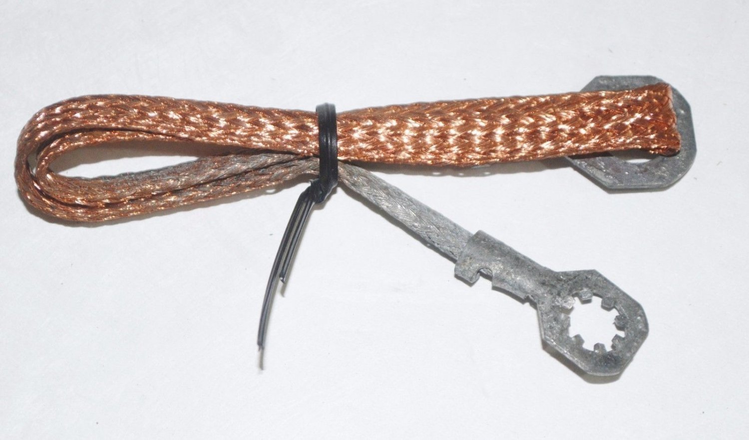 COPPER Ground Strap 15" BRAIDED COPPER STRAP