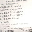 1964 PONTIAC LEMANS EXTERIOR TRIM SCREW KIT 21 SCREWS