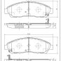 Front brake pads Acura MDX 2007 2008 2009 2010 2011 2012 2013 Acura ZDX 2013-10