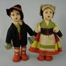 Pair of Vintage Lenci Style Dolls