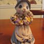 Hand Painted and Antiqued Bunny and Babies Figurine