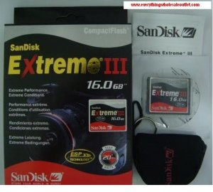 Sandisk CF 16GB Extreme III CompactFlash Card