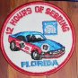 2 ORIGINAL Florida 12 HOURS OF SEBRING '85 Sew On Patches