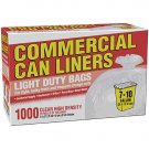 Clear Commerical Can Liners  ( 7-10 Gal. - 1000ct  )
