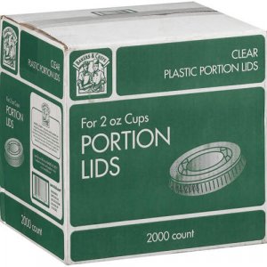 Clear Plastic Lids For 2oz Plastic Portion Cups  (2000ct)