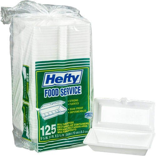 Hefty MultiPurpose Rectangular Food Service Containers (125 ct.)