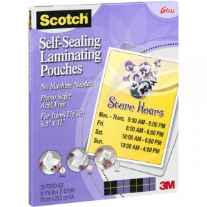 Scotch - Self-Sealing Laminating Pouches  (25ct)