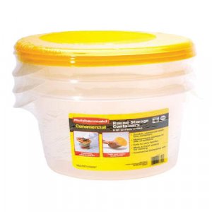 Rubbermaid - 6 Quart Round Storage Containers  (3 pack)
