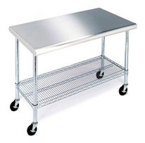 49" Work Table with Stainless Steel Top