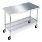 49" Work Table with Stainless Steel Top