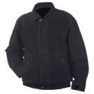 MENS BLACK SUEDE JACKET - XLARGE