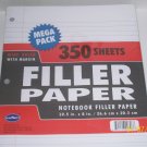 350 Sheets Filler Paper (Loose Leaf)