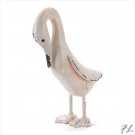 CARVED WOODEN IVORY DUCK - 37666