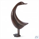 CARVED WOODEN COFFEE DUCK - 37665