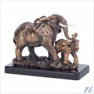 A MOTHER`S LOVE ELEPHANT STATUE - 38987