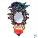DRAGON MIRROR W/ CANDLEHOLDER - 32253