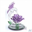 HUMMINGBIRD & PURPLE FLOWER - 27106