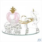 PUMPKIN COACH GLASS FIGURINE - 38230