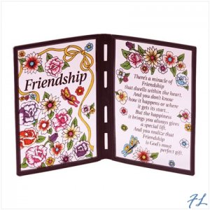 'FRIENDSHIP' PLAQUE - 25014