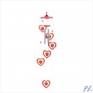 DANCING HEARTS WINDCHIME - 38431