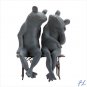 LOVING FROGS ON BENCH - 31730