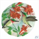 HUMMINGBIRDS GARDEN PLAQUE - 39674