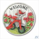 TRICYCLE GARDEN STONE/PLAQUE - 38479