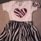 Zebra zebra dress onesie skirt