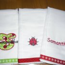 Lady bug Burp cloth set