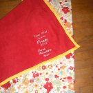 Fleece blanket embroidered