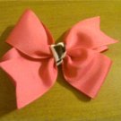 Zebra zebra hot pink pinwheel hair bow
