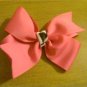 Zebra zebra hot pink pinwheel hair bow