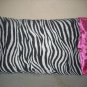 Zebra and hot pink pillowcase