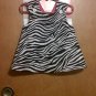 Zebra and hot pink vintage criss cross dress