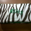 Brown zebra wipes case