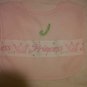 Ribbon bib with monogram