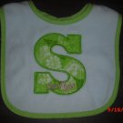 Applique monogram bib